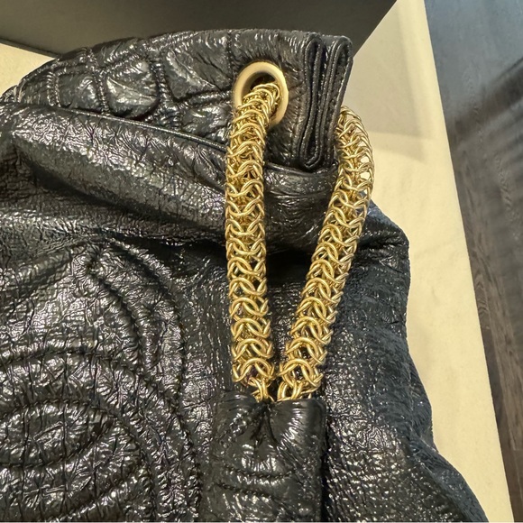 Vintage Chanel Rodeo Drive Accordion Flap Bag Patent Vinyl Medium - Picture 7 of 16